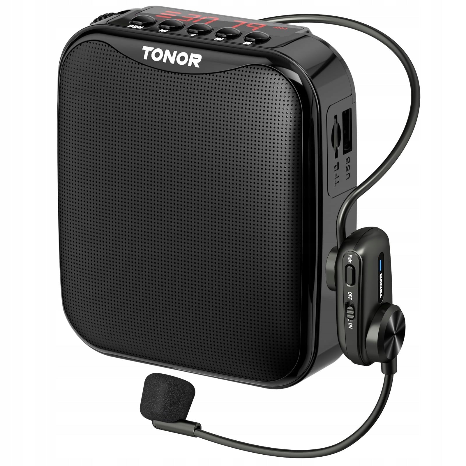 Voice Amplifier Tonor Sound System Portable On-Ear Microphone 11h