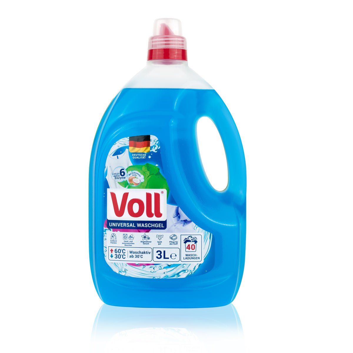 Voll 3l Universal 40 Washes Washing Gel Capacity 3 l
