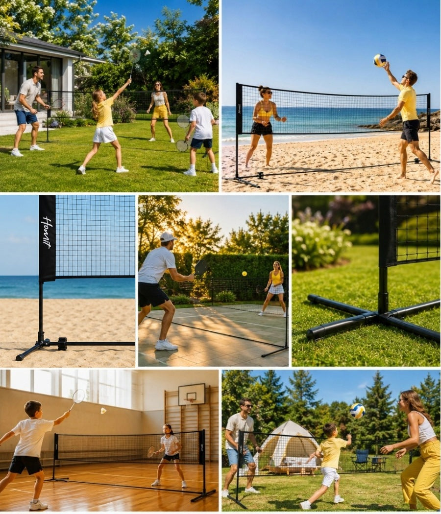 Volleyball Badminton Net HOMIT Portable Adjustable 3m Bag Manufacturer code 5906349480112