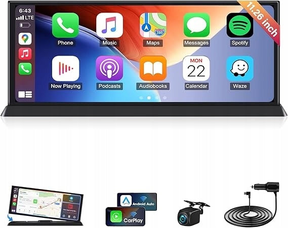 Vtopek 11,26" largest Carplay display with exclusive T379S handle