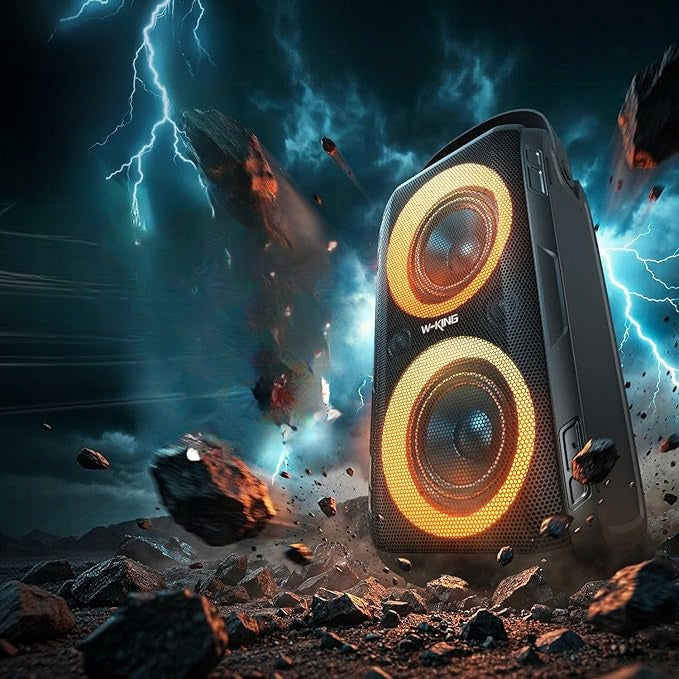 W-KING PEAK Bluetooth Speaker 180W Stereo IPX5 LED Bass 105dB Manufacturer code 745245511651