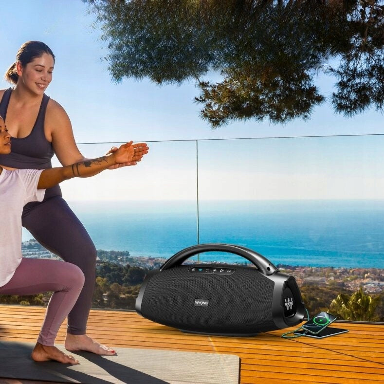 W-KING X20 Portable Bluetooth Speaker 200W TWS Powerbank Peak 330W Black Packaging status original