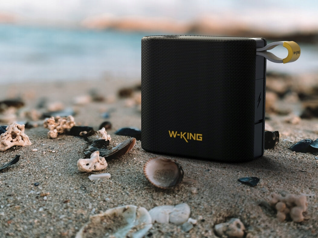 W-King D2 Bluetooth Speaker, IPX7, TWS, FM, AUX, Black Packaging status original