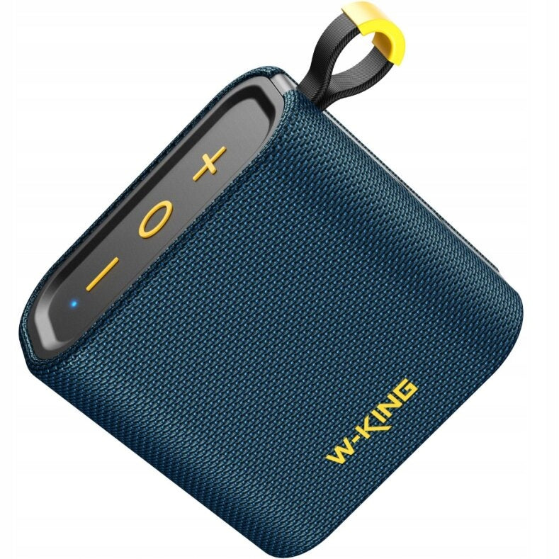 W-King D2 Bluetooth Speaker, IPX7, TWS, FM, AUX, Blue