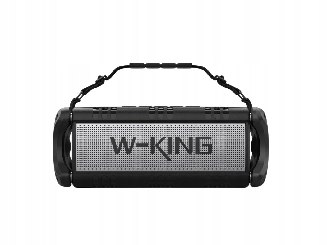 W-King D8 Bluetooth Speaker, 90W Peak, IPX6, Powerbank, AUX, Black & Silver Manufacturer code Głośnik Bluetooth przenośny W-King D8 Silver