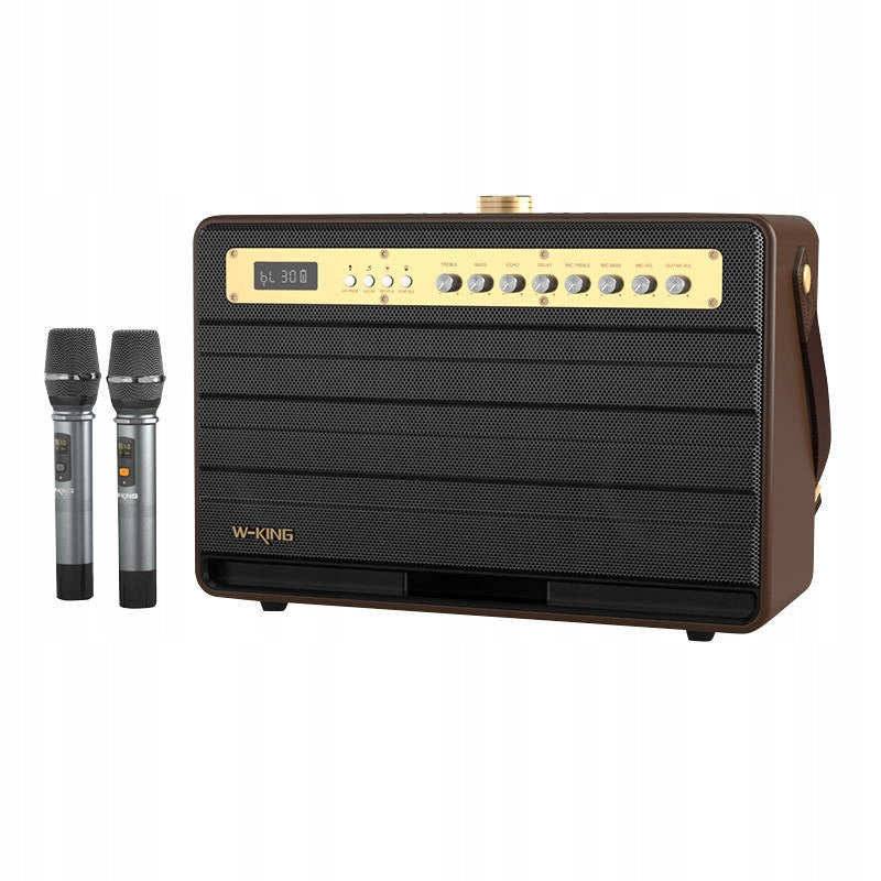 W-King K6L Bluetooth Speaker, 120W, RMS, GRP, IPX6 + 2 Microphones Brown