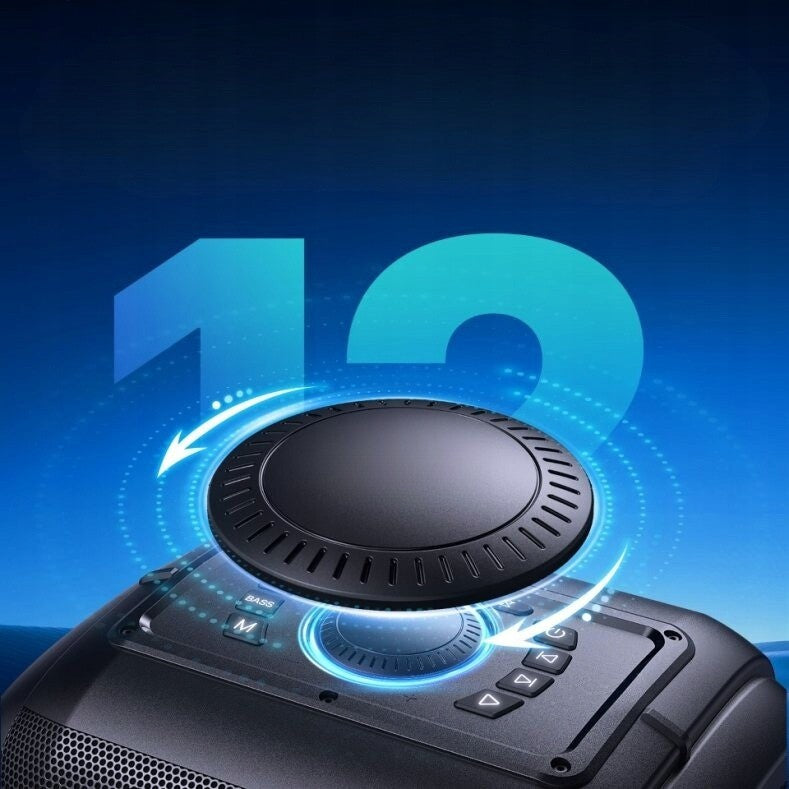 W-King T9 Pro Bluetooth Speaker, 250W Peak, RMS, IPX6, RGB, Black Packaging status original