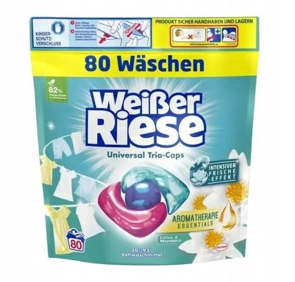 W.Riese Laundry Capsules Universal Trio-Caps Lotus Flower 80pcs.