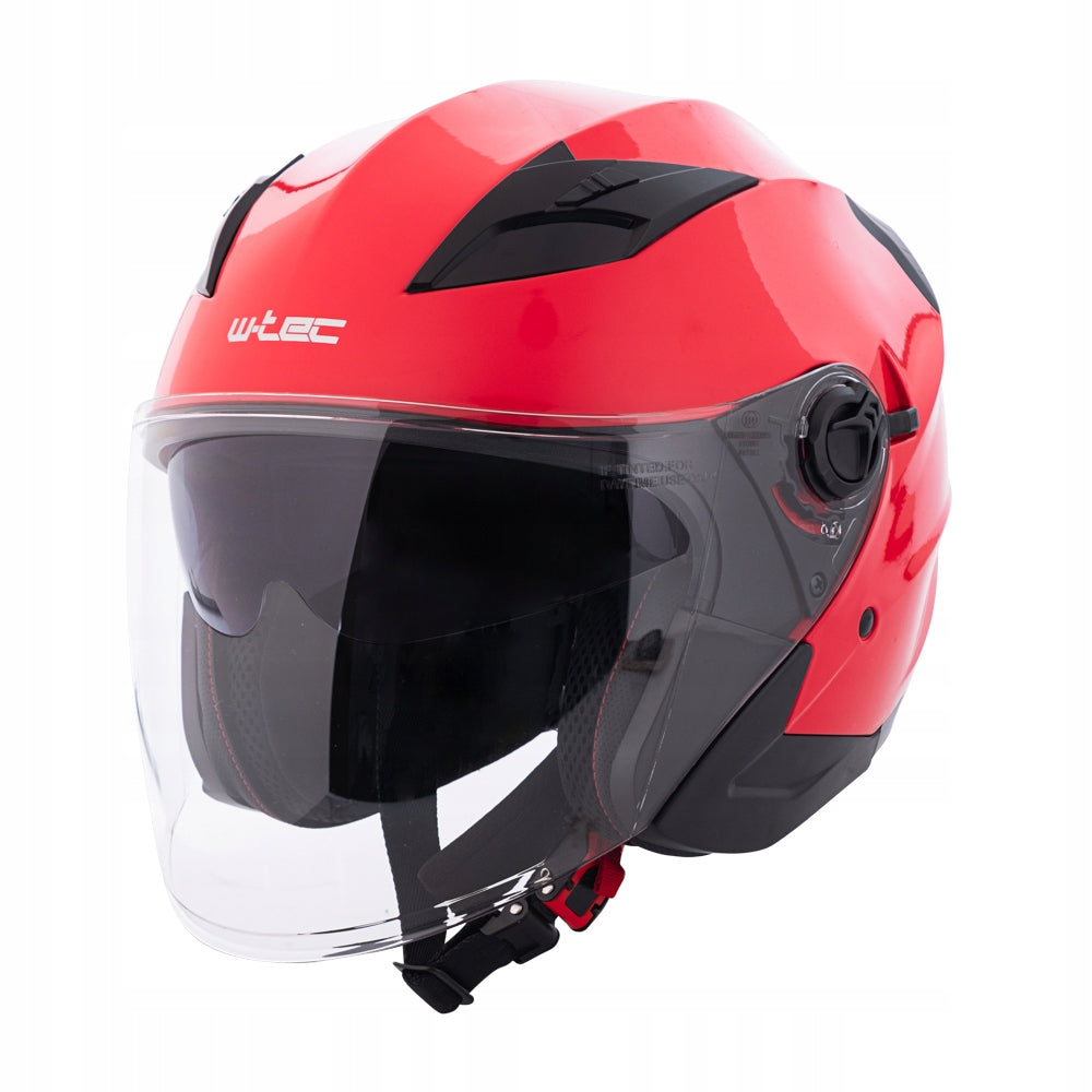 W-TEC BARCELA CARMESI MOTORCYCLE HELMET OPEN WITH BLEND SCOOTER CHOPPER L Size L