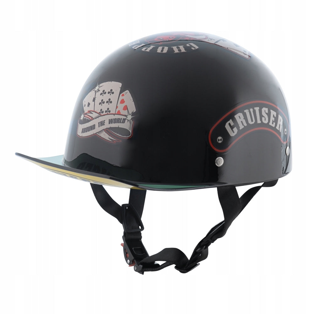 W-TEC SKARIM MOTORCYCLE HELMET OPEN RETRO VINTAGE SNAPBACK ros. XL 61-62
