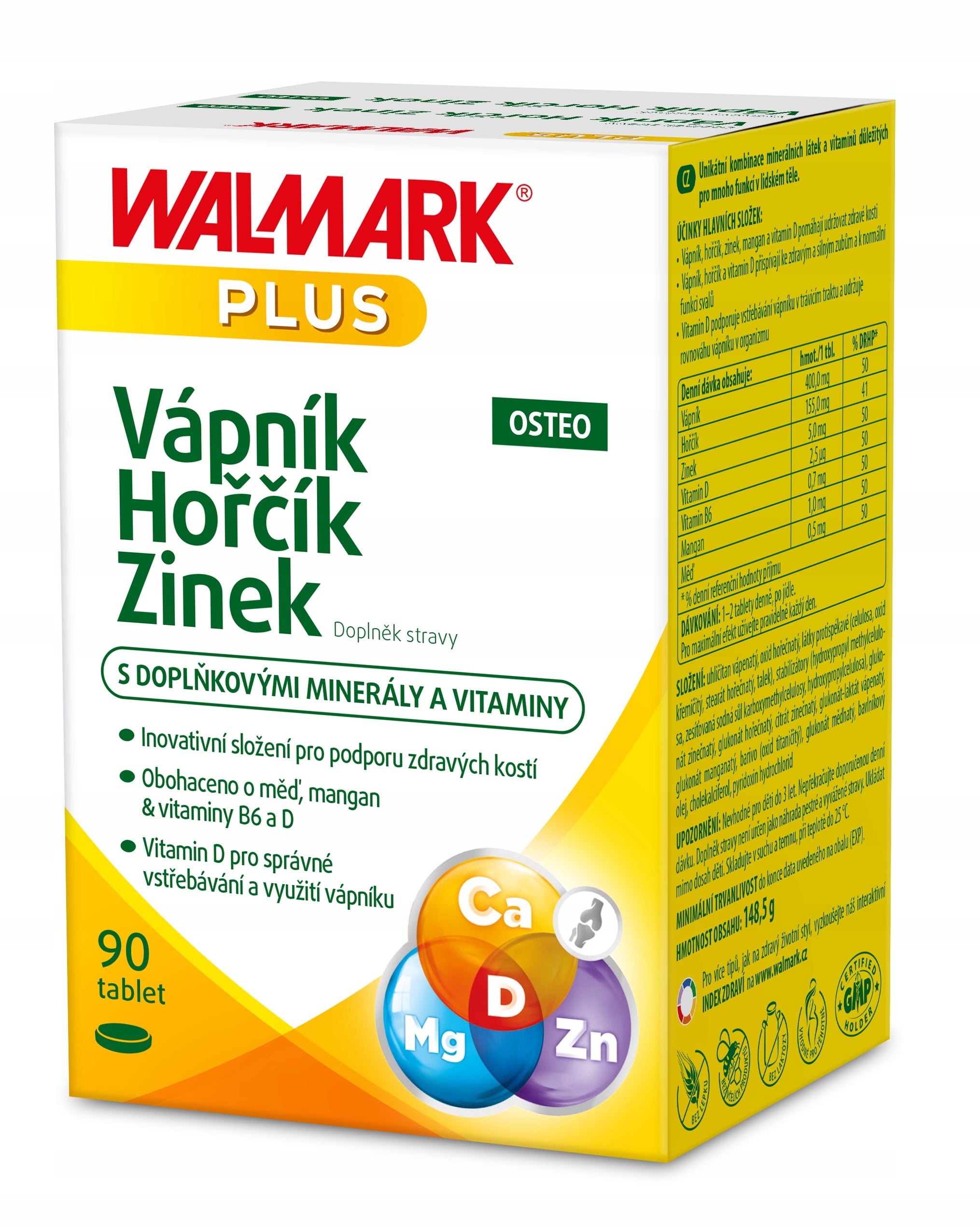 W Váp-Hoř-Zinek Osteo 90tbl.