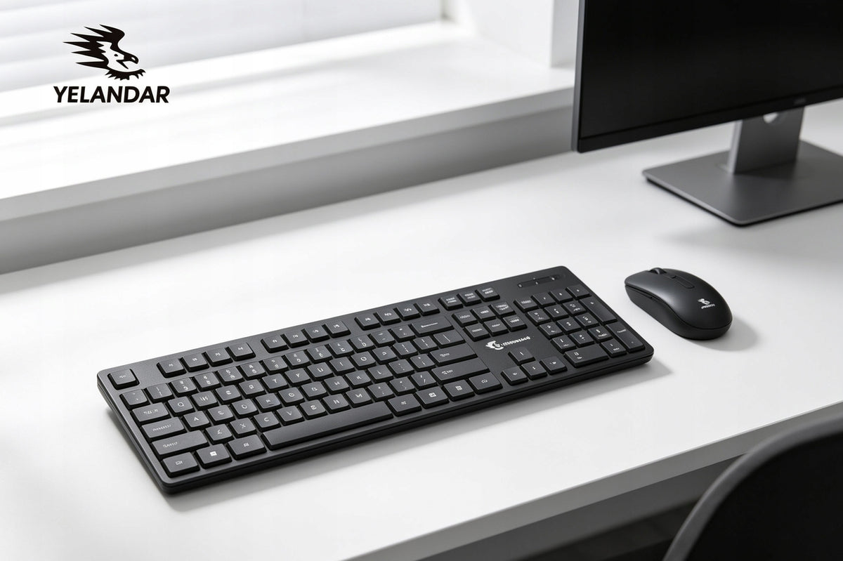W3100 Wireless Keyboard & Mouse Set – Black Packaging status original