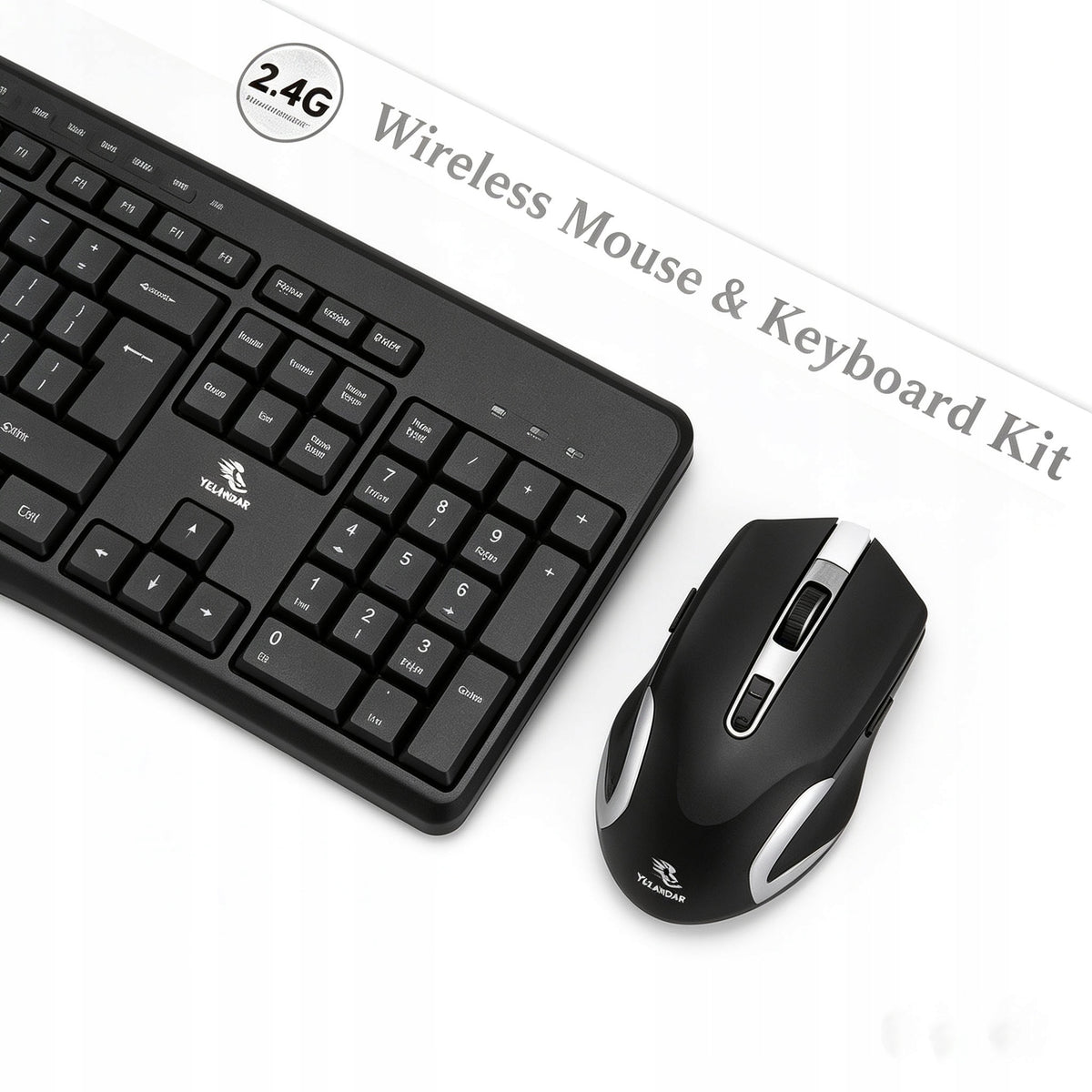 W3700 Wireless Keyboard & Mouse Set – Black Packaging status original
