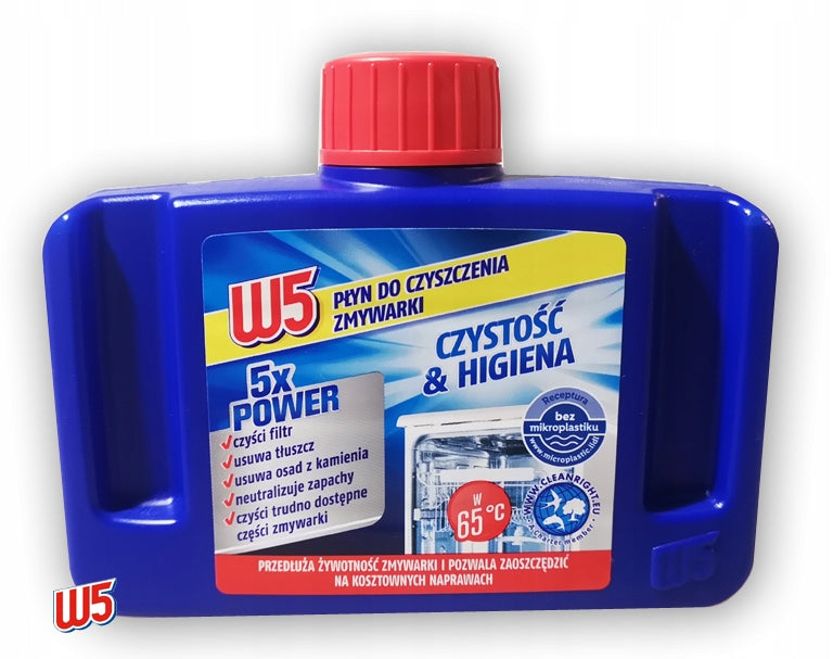 W5 - DISHWASHER CLEANER - HYGIENE AND CLEANLINESS - 250ML Manufacturer code 4056489658788