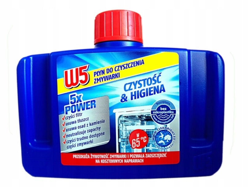 W5 - DISHWASHER CLEANER - HYGIENE AND CLEANLINESS - 250ML