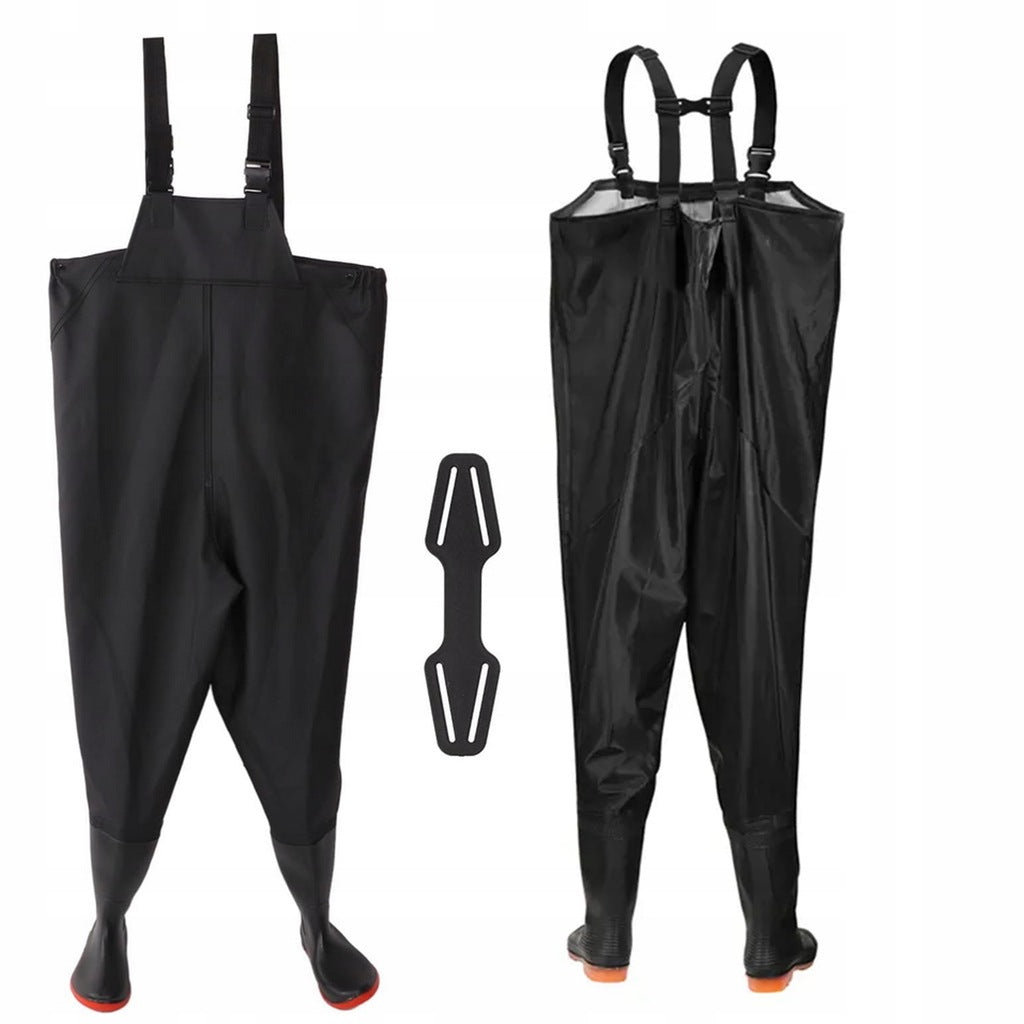 WADERS FISHING TROUSERS NON-SLIP PVC SUSPENDERS SIZE 48 290239 Packaging status original