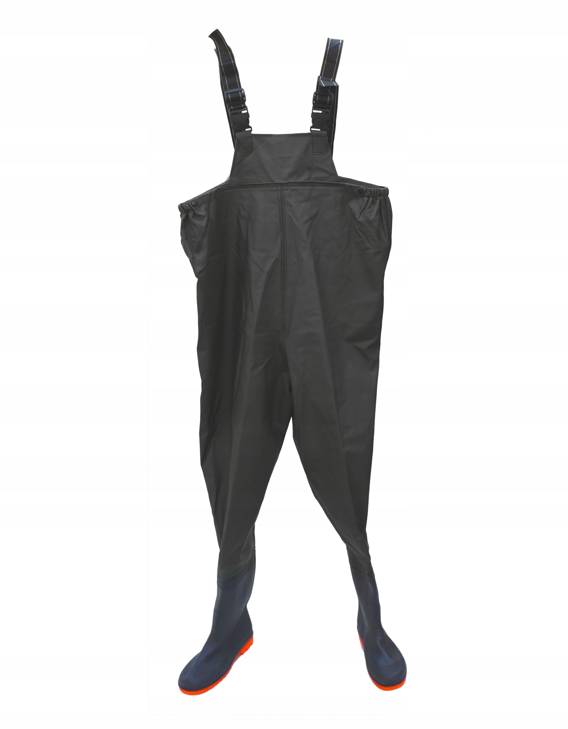WADERS FISHING TROUSERS REINFORCED RUBBER BOOTS BLACK SIZE. 42 Manufacturer code 5903940083865