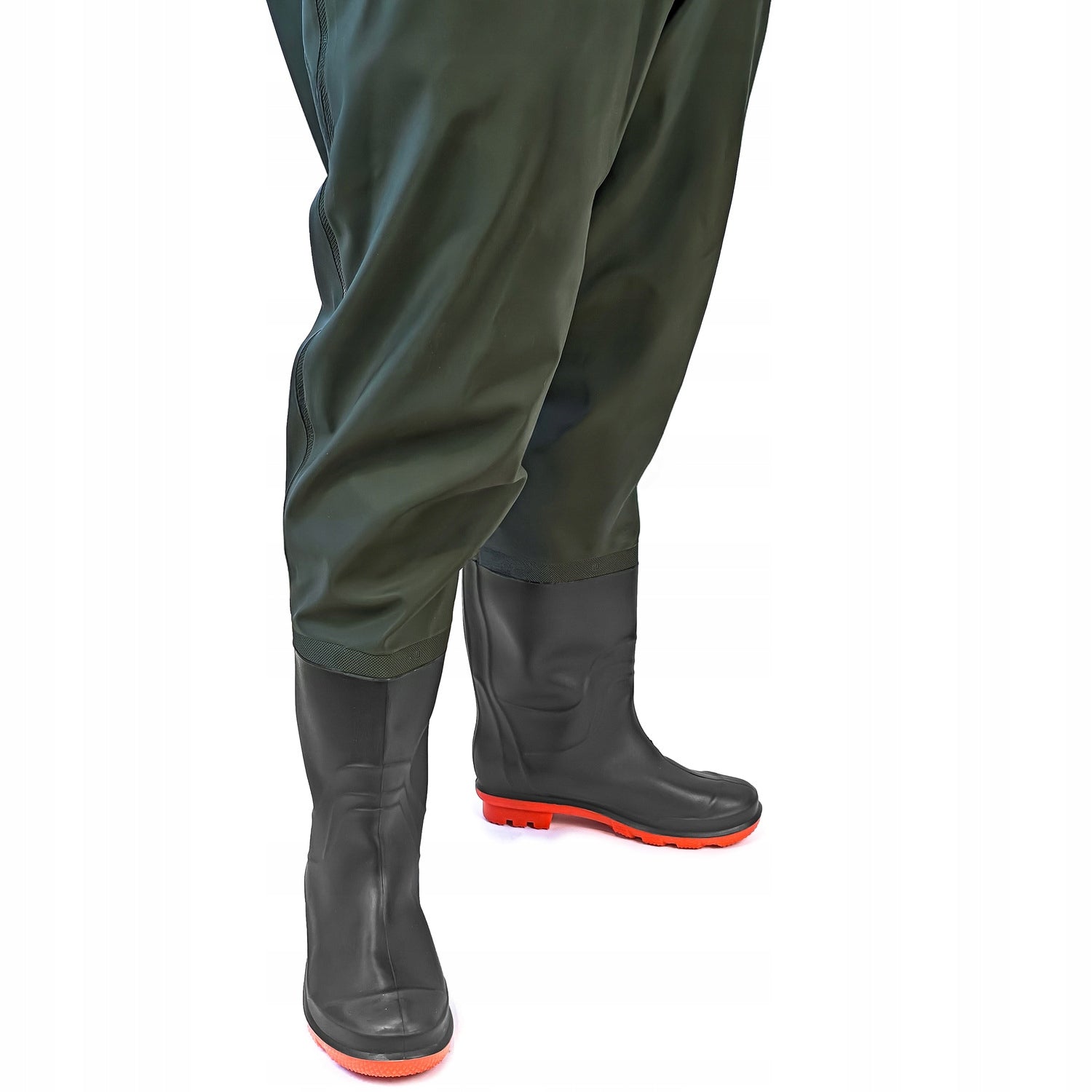 WADERS FISHING TROUSERS rubber bibs OMEGA size 45 Size 45