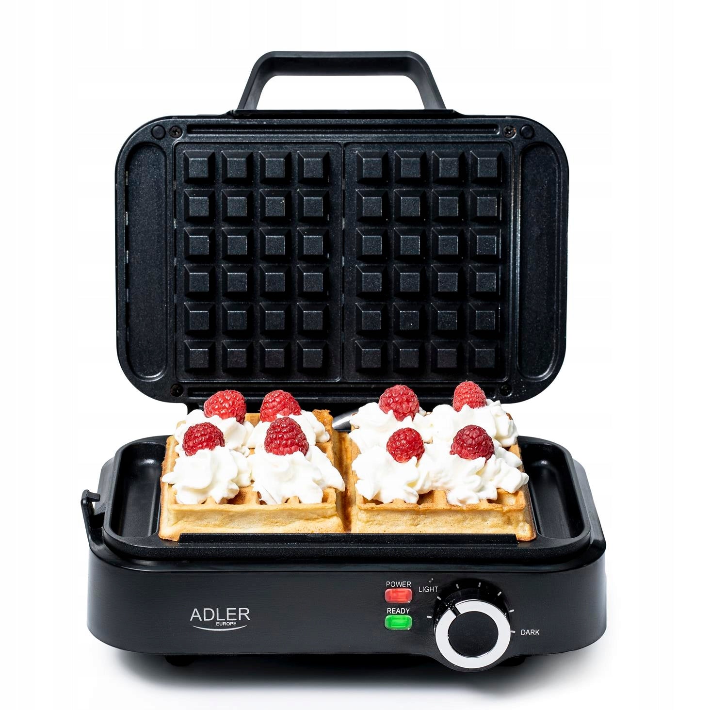 WAFFLE IRON 2000W XXL 2 LARGE WAFFLES TEMPERATURE CONTROL NON-STICK STRONG Packaging status original