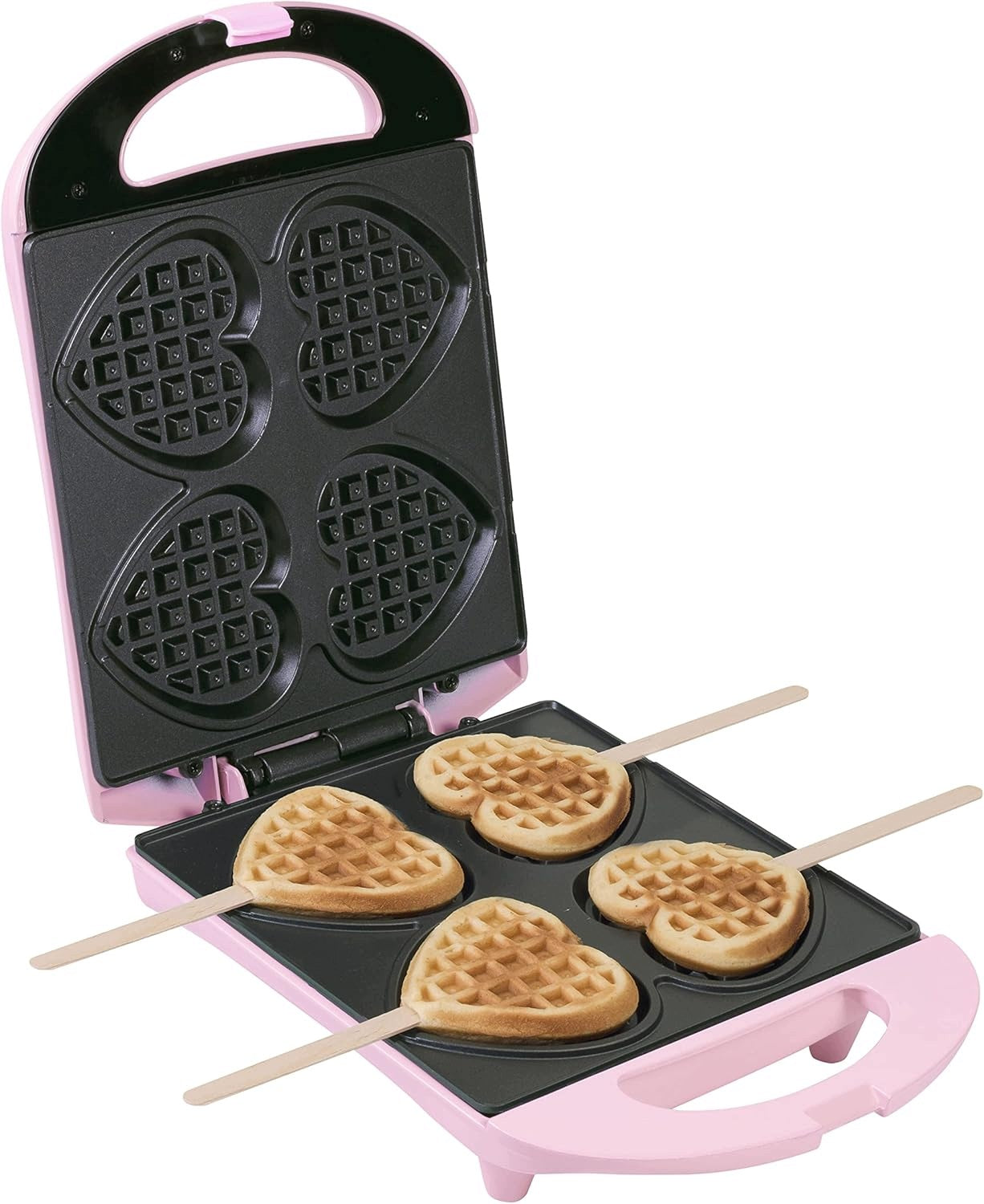 WAFFLE IRON BESTRON DSW271P 780W PINK - FAST READINESS, ANTI-SLIP