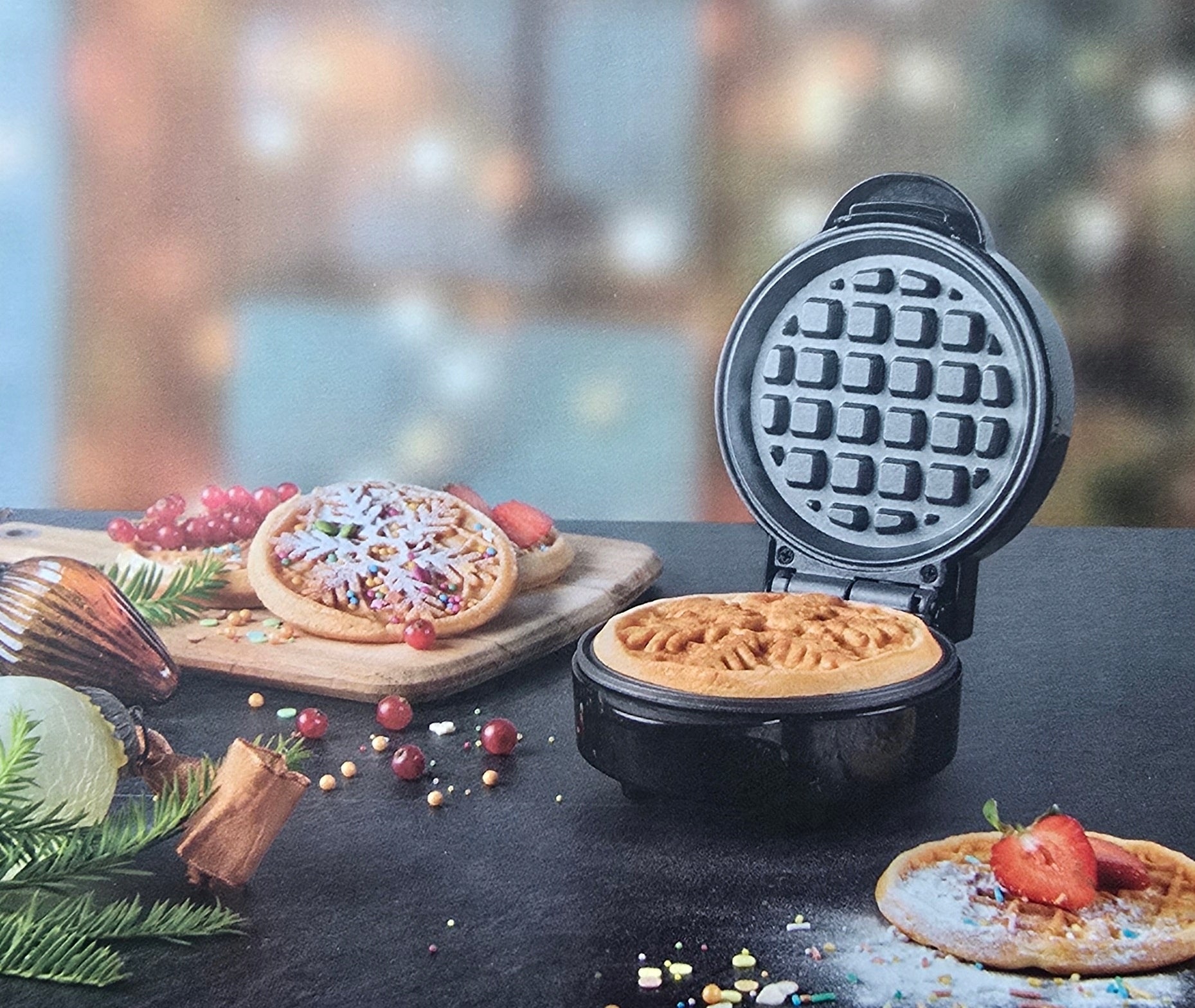 WAFFLE IRON BESTRON SNOWFLAKE 18064K 550 W black Manufacturer code 18064K