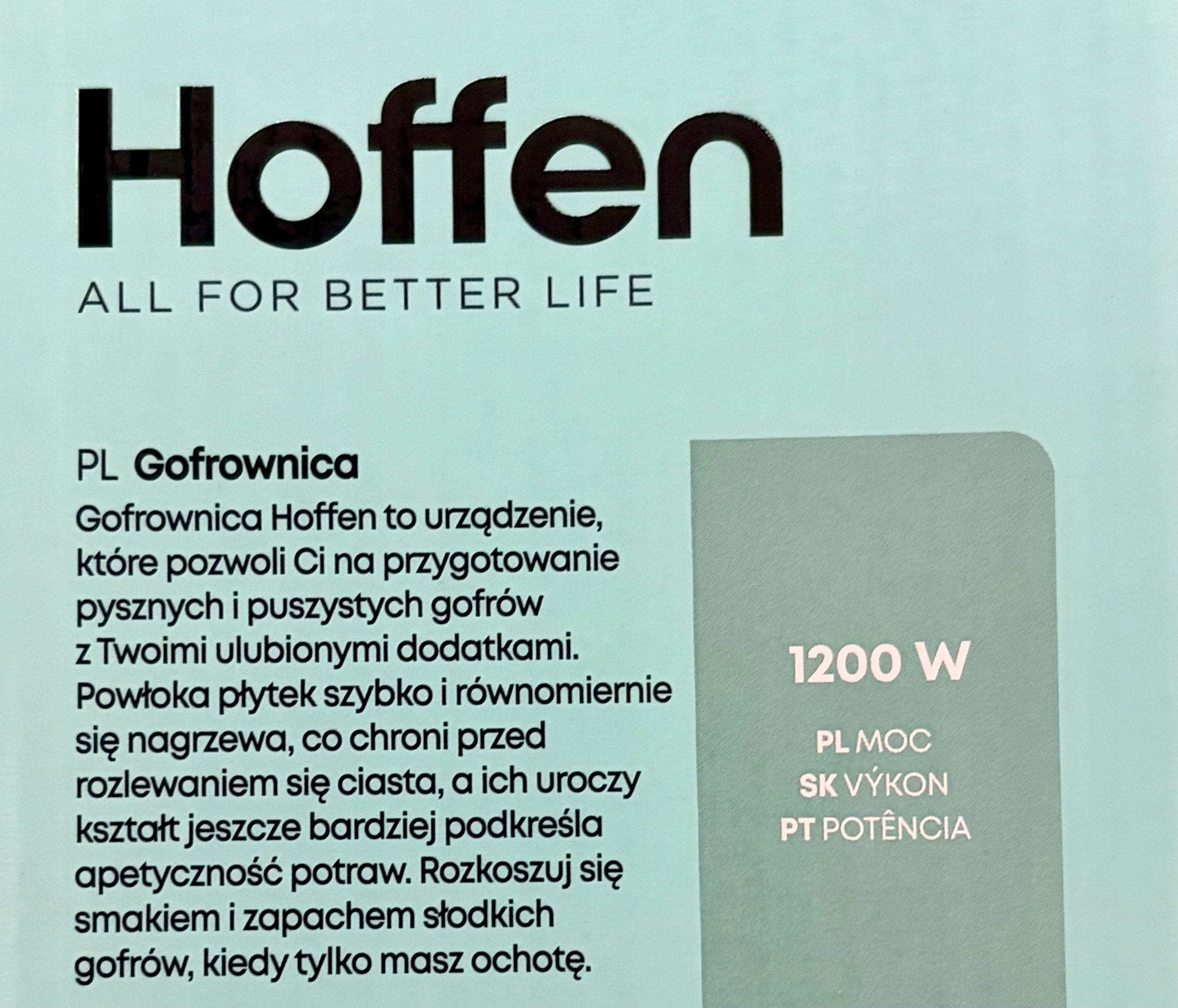WAFFLE IRON Hoffen 1200 IN HEART red Packaging status original