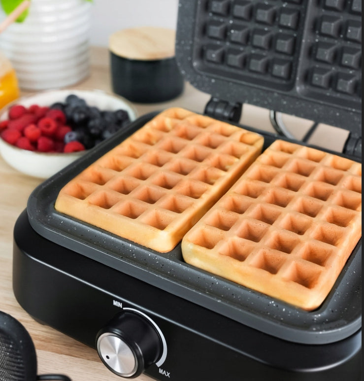 WAFFLE IRON MOZANO 2200W CRISPY WAFFLES, STRONG AND MARBLE COATING Brand Mozano