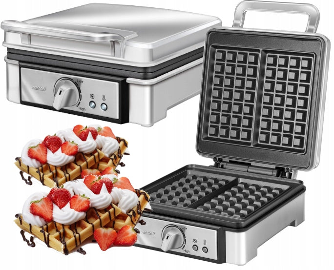 WAFFLE IRON MPM MGO-13 1400W NON-STICK COATING TEMPERATURE CONTROL