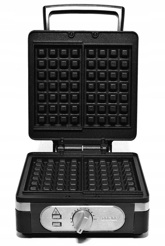 WAFFLE IRON MPM MGO-24 BLACK HIGH POWER 1400W STRONG Model 601258138