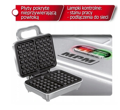 WAFFLE IRON MPM MGO-25 STRONG MEGA WAFFLES 1000W Manufacturer code MGO-38