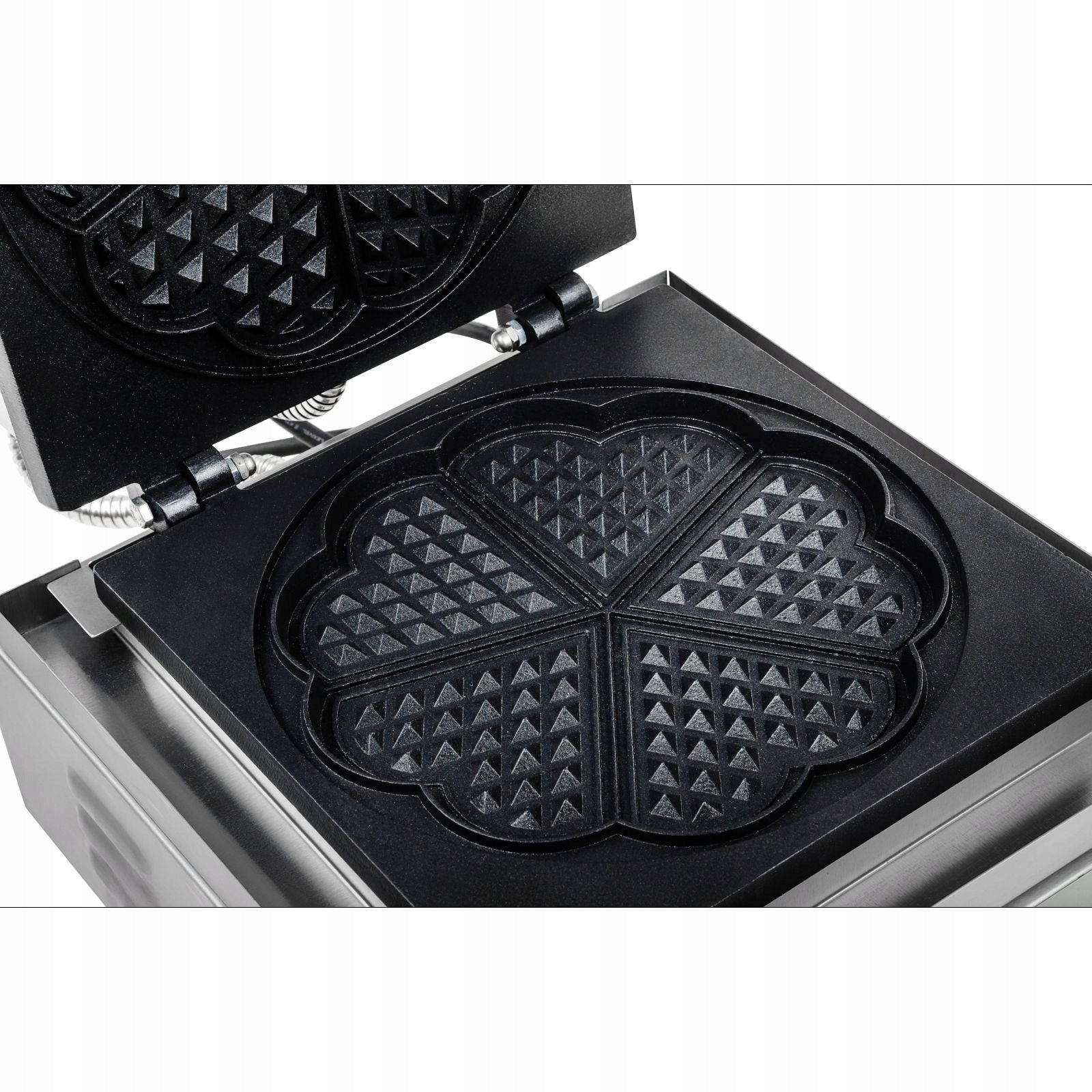 WAFFLE IRON ROUND FOR WAFFLE HEART ROSETTE WITH TEFLON TOASTER 21 CM Brand Royal Catering