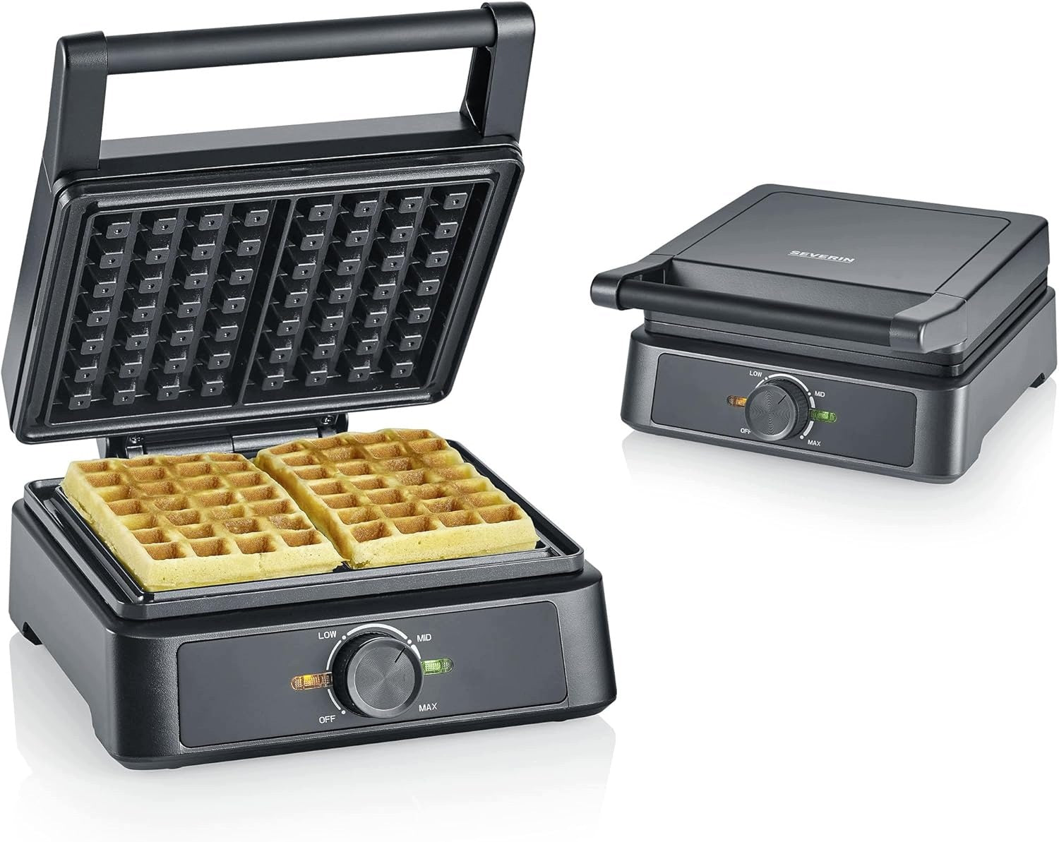 WAFFLE IRON SEVERIN BELGIAN 1600W CERAMICS WITHOUT PFAS POWER