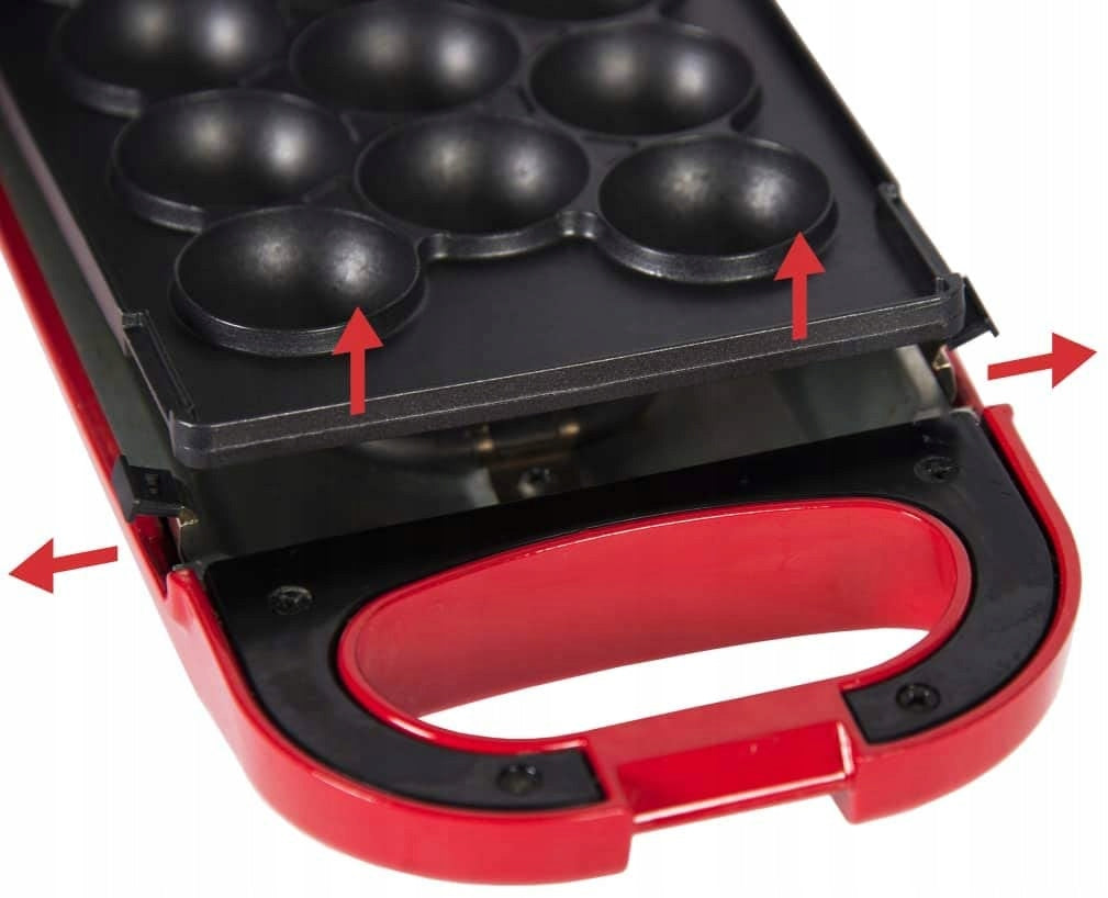 WAFFLE IRON SNACK MAKER 6IN1 NON-SLIP REPLACEMENT PLATES 700W Power rating 700 W