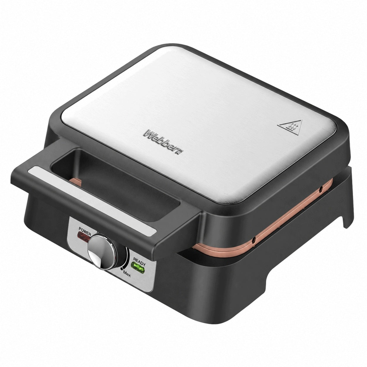 WAFFLE IRON WEBBER WM16 1600W CERAMIC XXL INOX TEMPERATURE CONTROL Packaging status original
