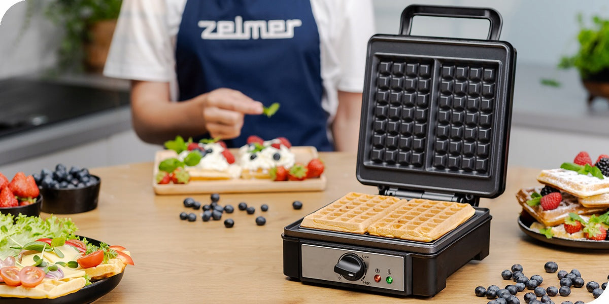 WAFFLE IRON ZELMER ZWM0012 1200W SILVER Brand no brand
