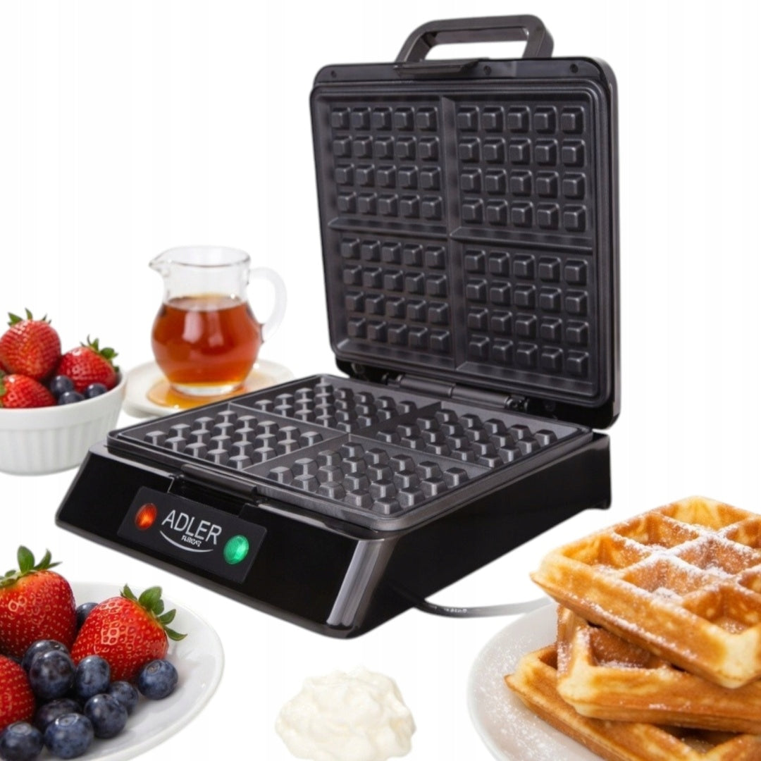 WAFFLE MAKER 1500W FOR 4 HOUSEHOLD WAFFLES NON-stick LARGE FAST BAKING
