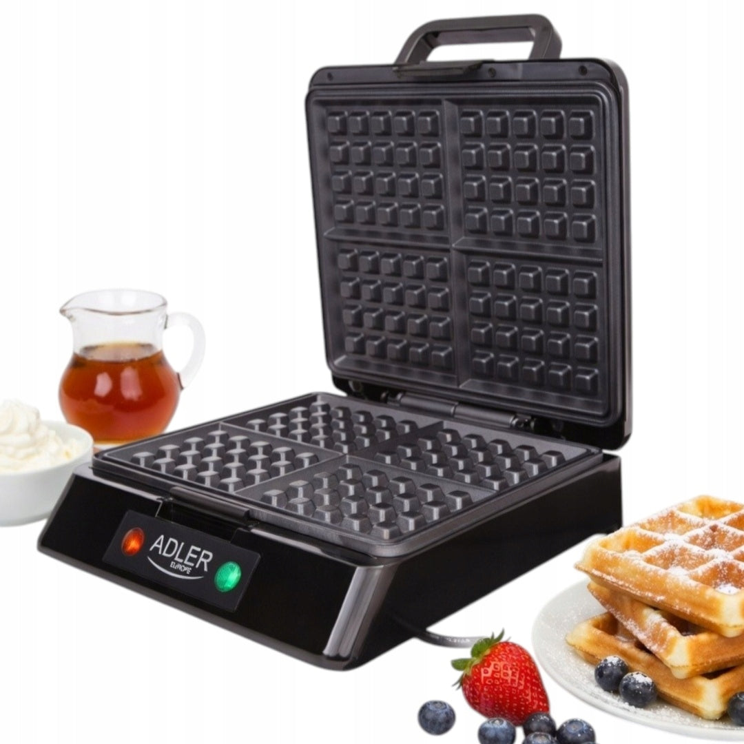 WAFFLE MAKER 1500W FOR 4 WAFFLES strong non-stick LARGE FAST BAKING