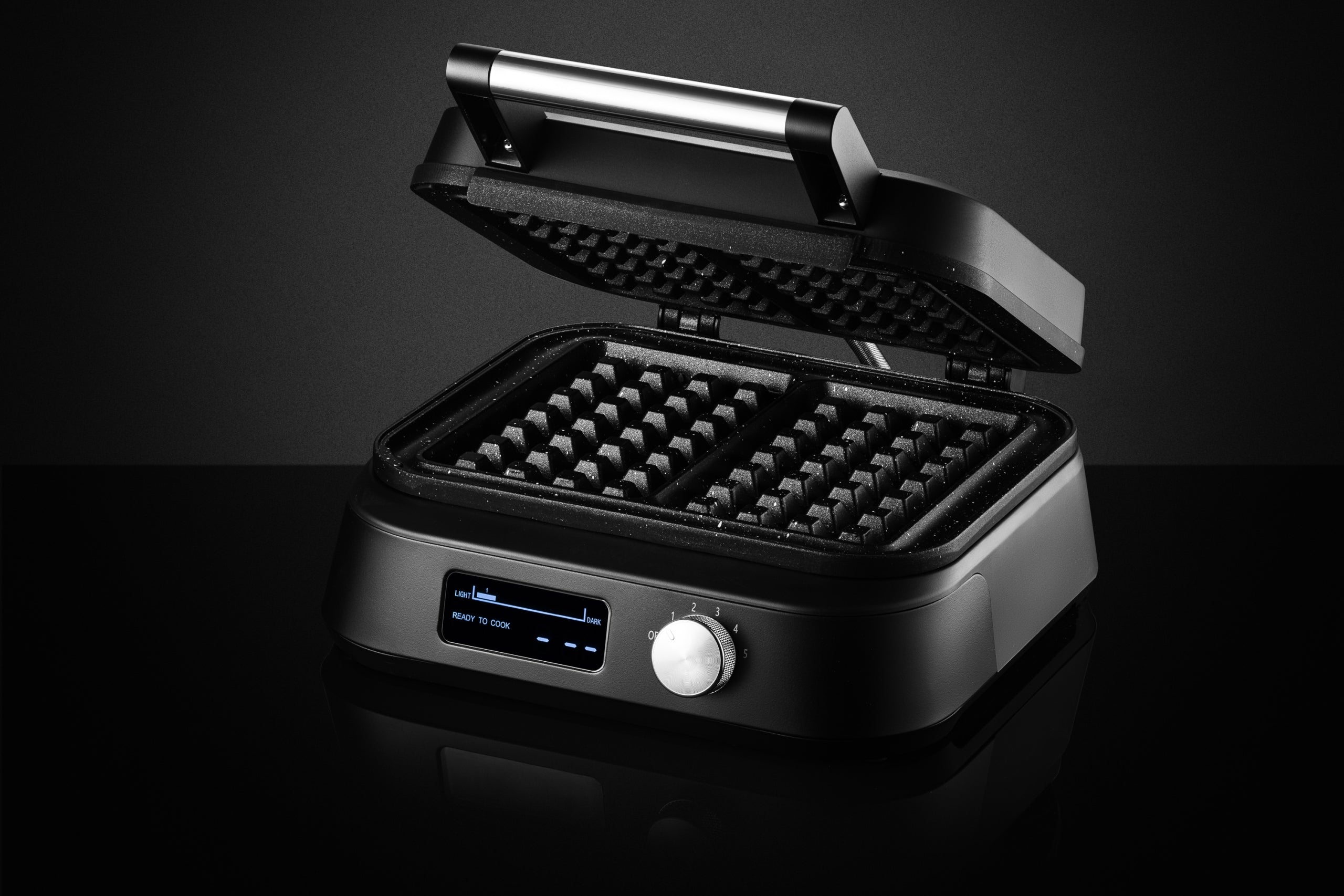WAFFLE MAKER 2 LARGE CRISPY WAFFLES KERCH SIESTA MARBLED COATING 2500W Manufacturer code Siesta 2500W