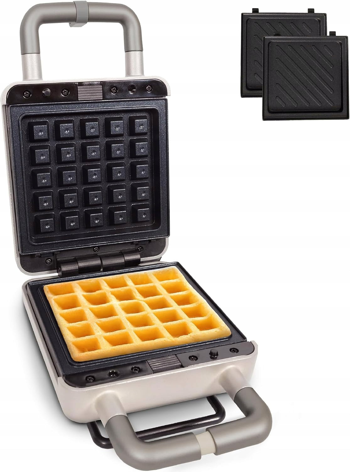 WAFFLE MAKER 2IN1 600W BELGIAN WAFFLES TOAST PLATES NON-STICK ADJUSTMENT