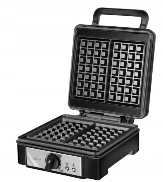 WAFFLE MAKER BLACK HIGH POWER 1400W 2 WAFFLE THERMOSTAT EVEN HEATING Power rating 1400 W
