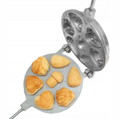 WAFFLE MAKER COOKIE BAKING MOLD HEART SHELL MUSHROOMS NUTS #77 Power rating 99 W