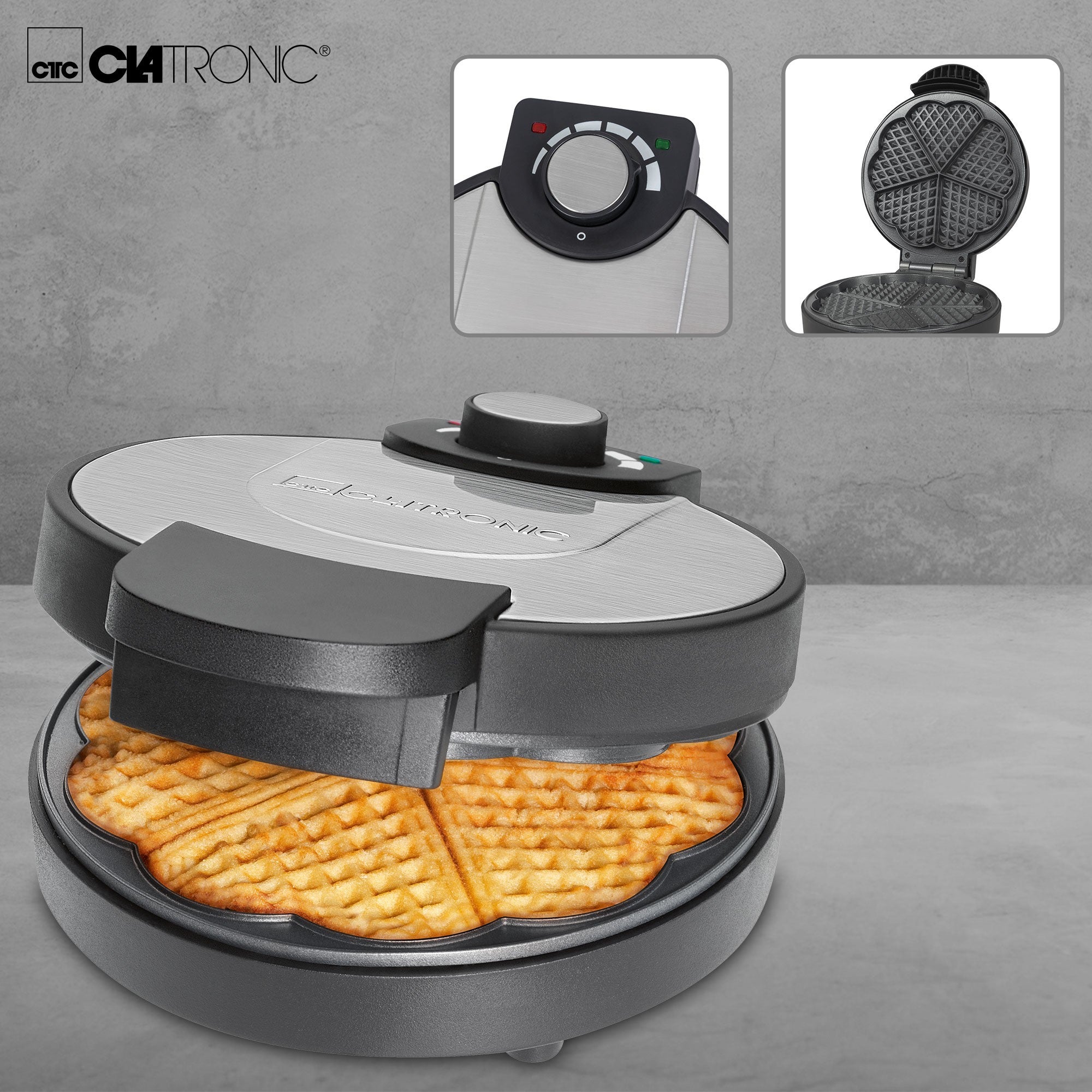 WAFFLE MAKER CRISPY WAFFLES <3 Clatronic WA Brand Clatronic