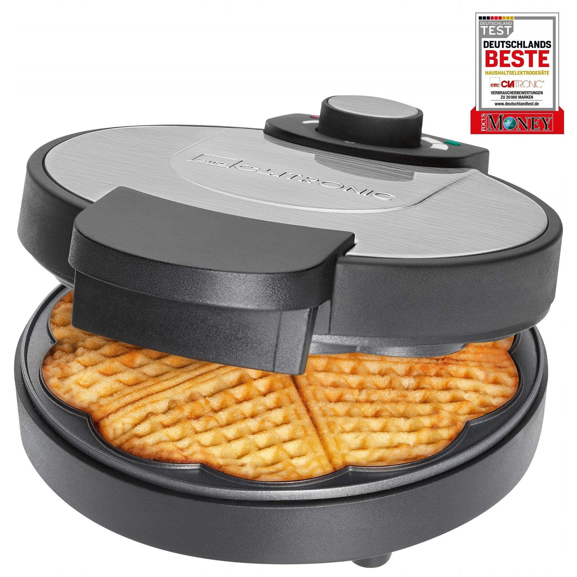 WAFFLE MAKER CRISPY WAFFLES <3 Clatronic WA Power rating 1000 W