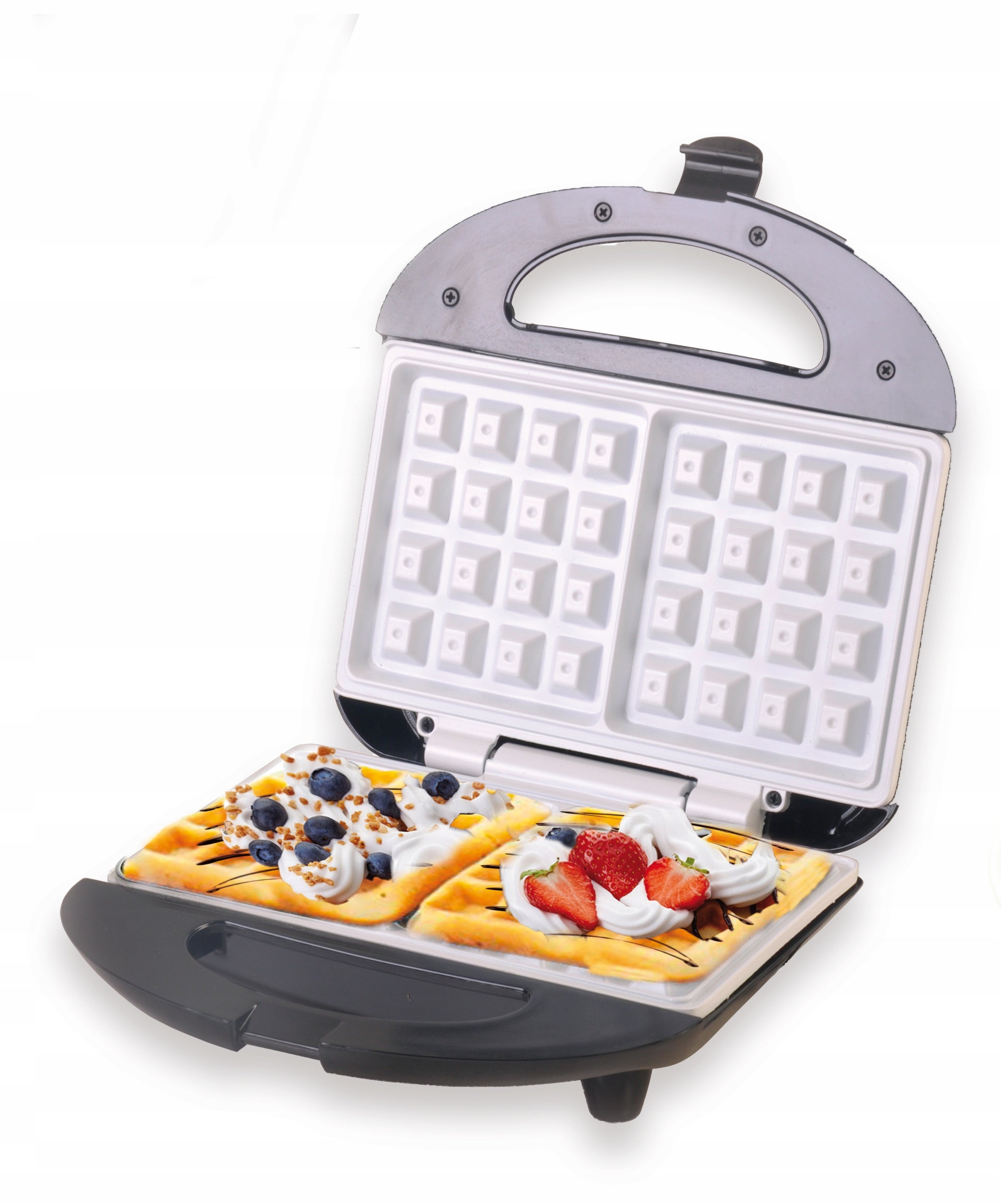 WAFFLE MAKER FOR 2 WAFFLES CERAMIC COATING DOES NOT STICK CAMRY THERMOSTAT 1000