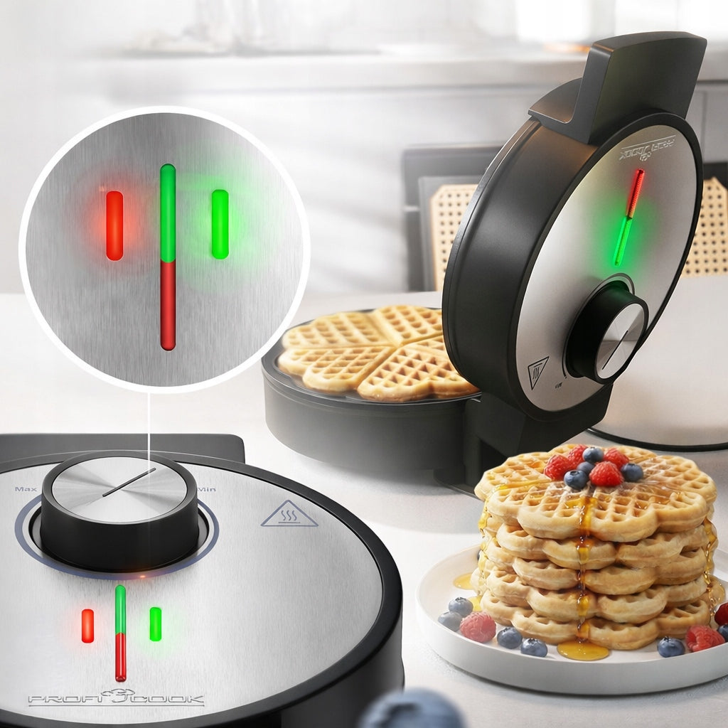 WAFFLE MAKER HEART 5 WAFFLES FOR WAFFLES 1200W HEART Power rating 1200 W