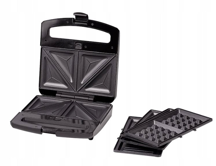 WAFFLE MAKER SANDWICH TOASTER PANINI ELECTRIC GRILL 3in1 Power rating 800 W
