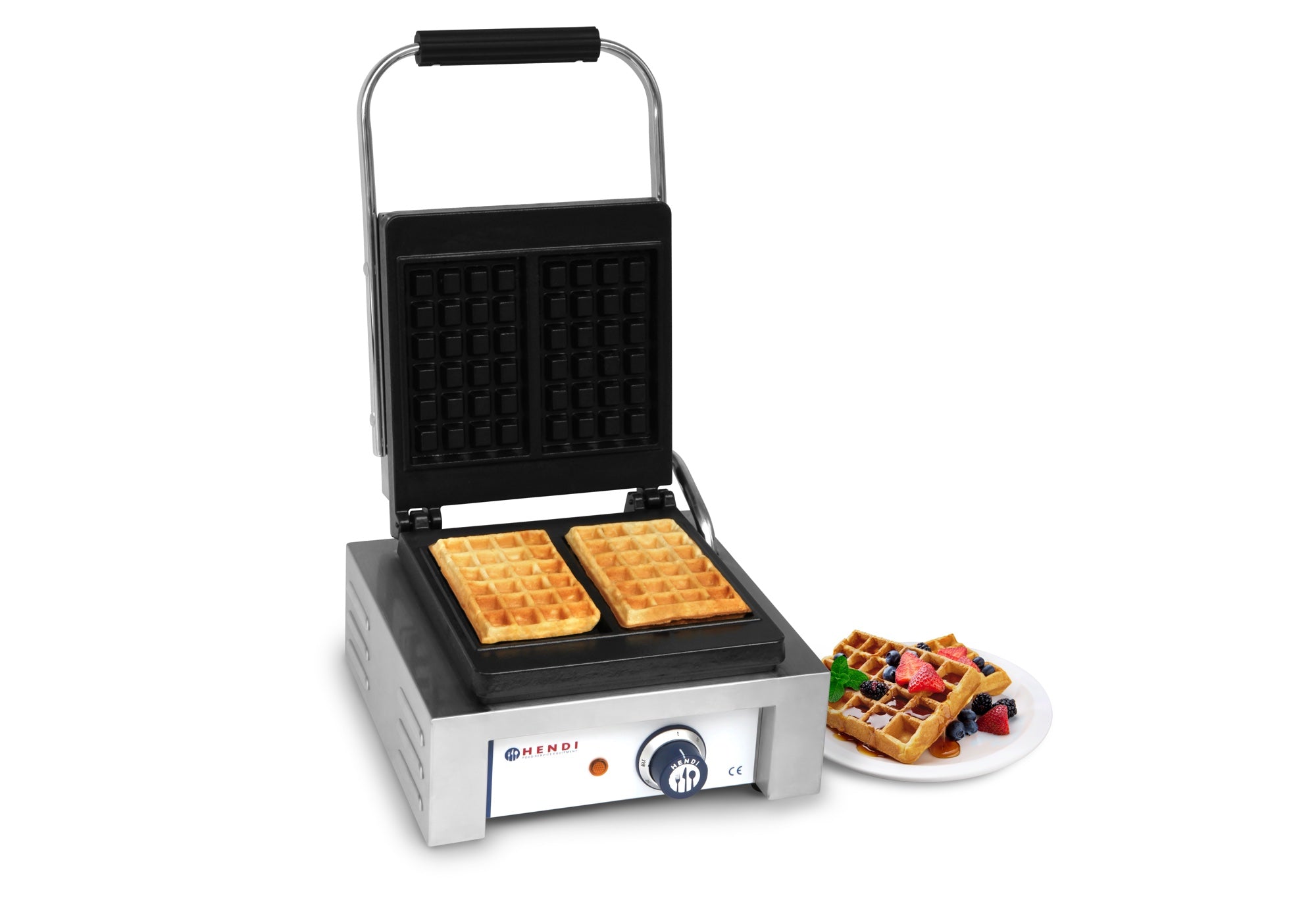WAFFLE MAKER SMALL GRILLE WAFFLE LIEGE + SKEWER Brand Hendi