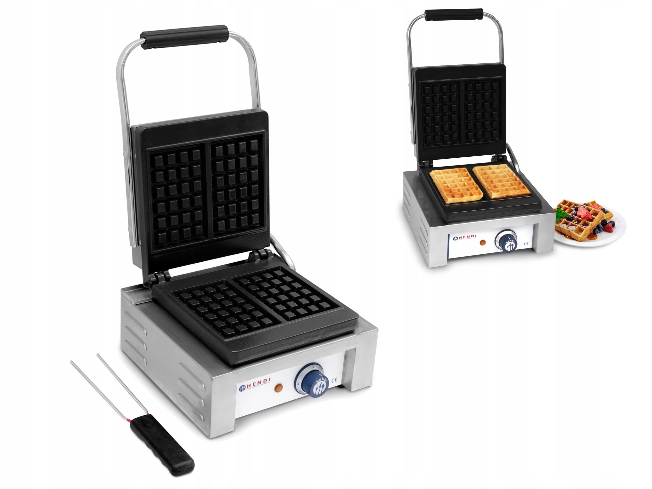 WAFFLE MAKER SMALL GRILLE WAFFLE LIEGE + SKEWER