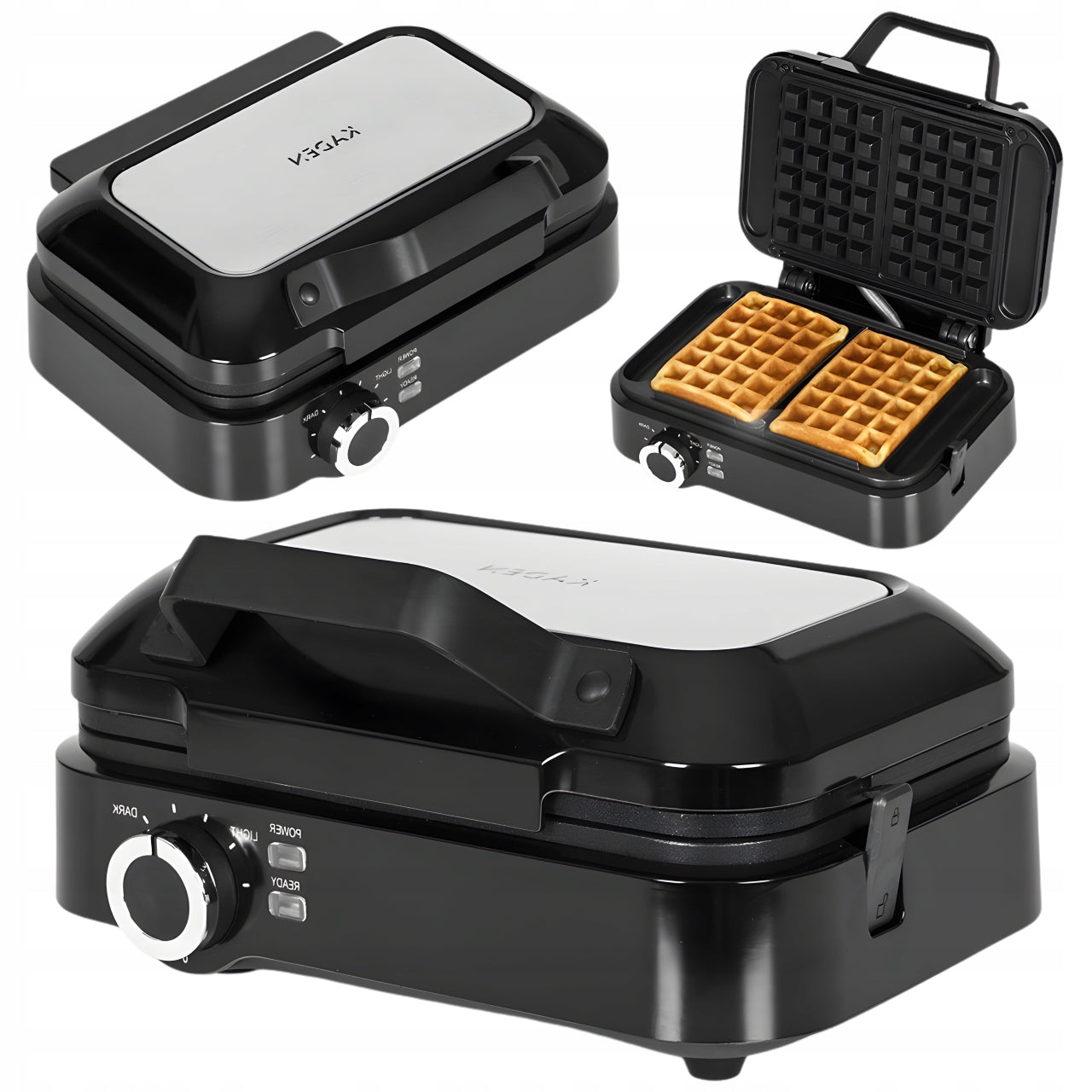 WAFFLE MAKER TOASTER 1200W TEMPERATURE CONTROL NON-STICK COATING