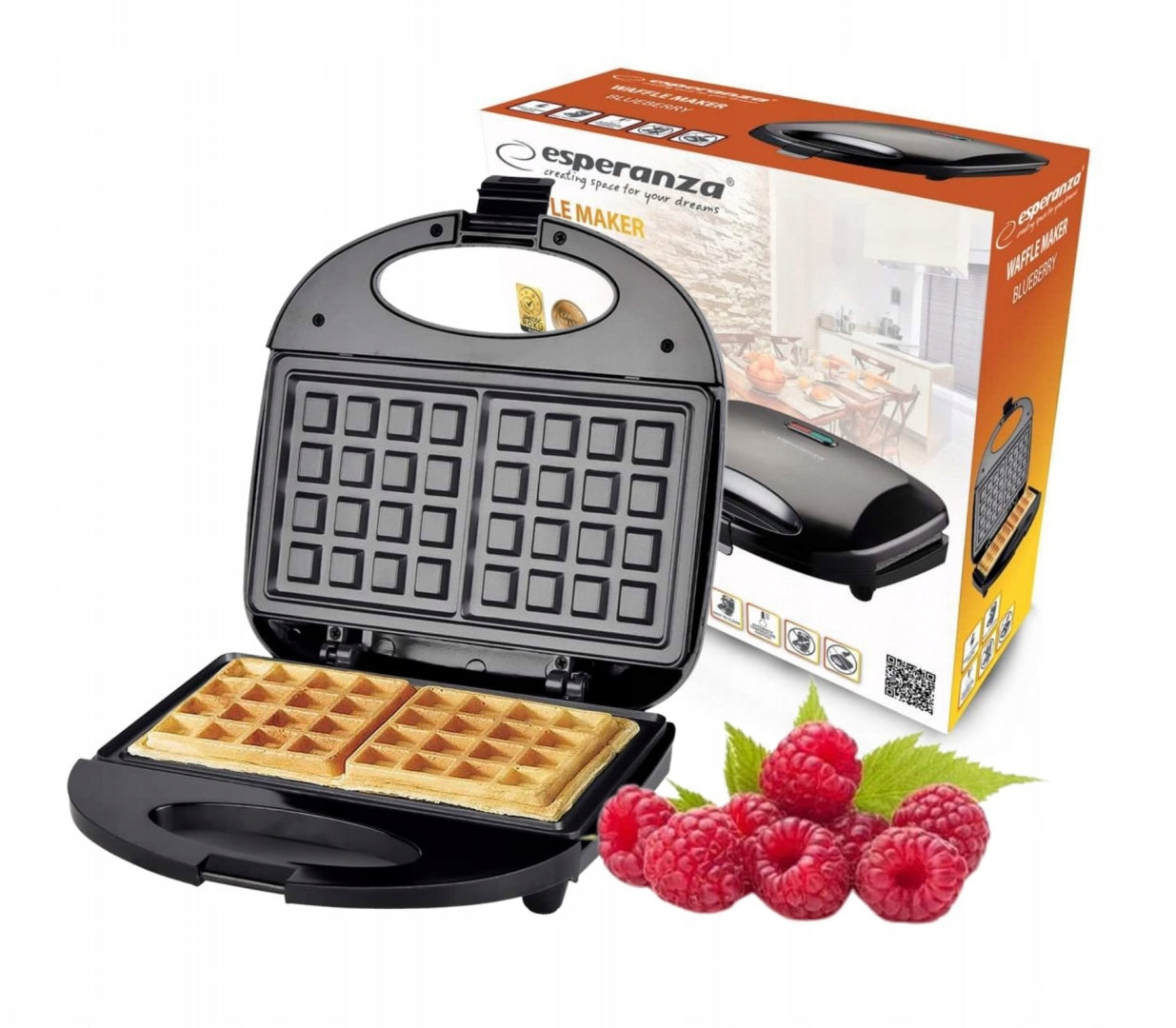 WAFFLE MAKER TOASTER 2 CRISPY WAFFLE MAKER